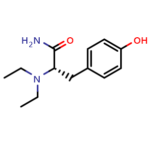 Chemical structure of N,N-Diethyl-L-Tyrosine Amide , CAS 695177-32-3, AChemBlock AD267504