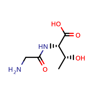 Chemical structure of H-Gly-Thr-OH , CAS 7093-70-1, AChemBlock AD267507