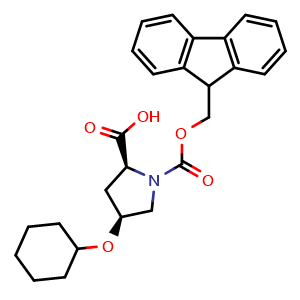 (2S,4S)-1-(((9H-fluoren-9-yl)methoxy)carbonyl)-4-(cyclohexyloxy)pyrrolidine-2-carboxylic acid