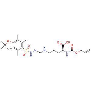(S)-2-(((allyloxy)carbonyl)amino)-5-(N'-((2,2,4,6,7-pentamethyl-2,3-dihydrobenzofuran-5-yl)sulfonyl)formohydrazonamido)pentanoic acid