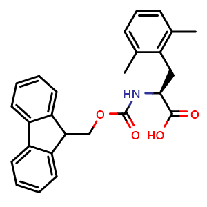 Chemical structure of Fmoc-2,6-Dimethy-L-Phenylalanine , CAS 911813-85-9, AChemBlock AD267572