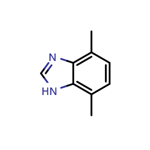 Chemical structure of 4,7-dimethyl-1H-benzo[d]imidazole , CAS 101102-39-0, AChemBlock AD267612