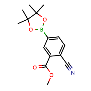 methyl 2-cyano-5-(4,4,5,5-tetramethyl-1,3,2-dioxaborolan-2-yl)benzoate