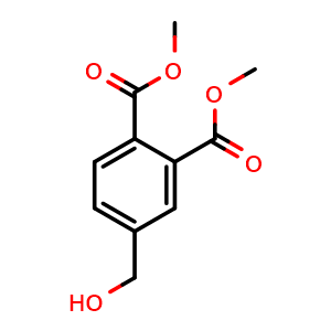 Chemical structure of Dimethyl 4-(hydroxymethyl)phthalate , CAS 170433-63-3, AChemBlock AD267813