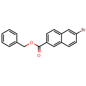 Chemical structure of Benzyl 6-bromo-2-naphthoate , CAS 170737-54-9, AChemBlock AD267815