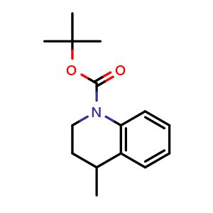 Chemical structure of tert-butyl 4-methyl-3,4-dihydroquinoline-1(2H)-carboxylate , CAS 179898-75-0, AChemBlock AD267822