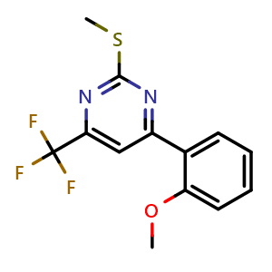 4-(2-Methoxyphenyl)-2-(methylthio)-6-(trifluoromethyl)pyrimidine