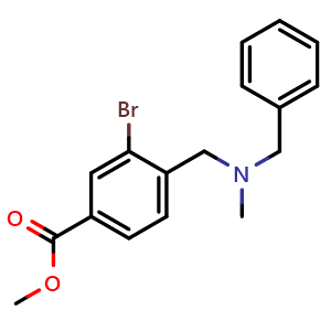 Methyl 4-((benzyl(methyl)amino)methyl)-3-bromobenzoate