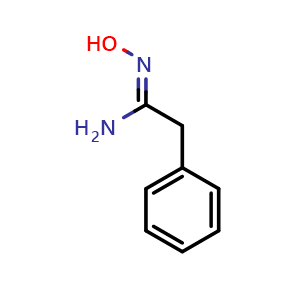Chemical structure of (Z)-N'-Hydroxy-2-phenylacetimidamide , CAS 261735-00-6, AChemBlock AD267916