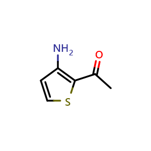 Chemical structure of 1-(3-Aminothiophen-2-yl)ethan-1-one , CAS 31968-33-9, AChemBlock AD267945