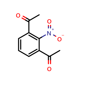 Chemical structure of 1,1'-(2-Nitro-1,3-phenylene)bis(ethan-1-one) , CAS 33178-29-9, AChemBlock AD267949