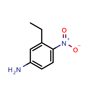 Chemical structure of 3-Ethyl-4-nitroaniline , CAS 335201-49-5, AChemBlock AD267950