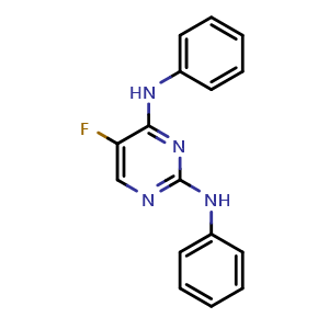 5-fluoro-N2,N4-diphenylpyrimidine-2,4-diamine