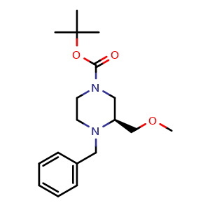 tert- Butyl (S)-4-benzyl-3-(methoxymethyl)piperazine-1-carboxylate