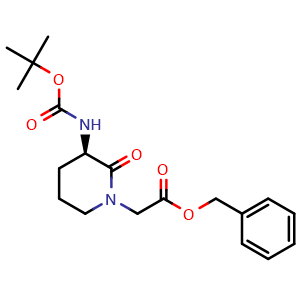 (R)-benzyl 2-(3-((tert-Butoxycarbonyl)amino)-2-oxopiperidin-1-yl)acetate