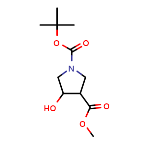 1-(tert-butyl) 3-methyl 4-hydroxypyrrolidine-1,3-dicarboxylate