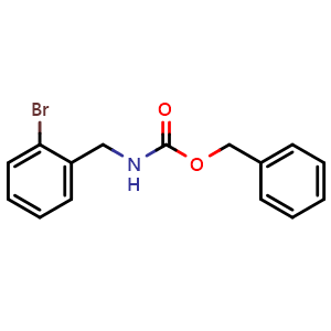 Chemical structure of Benzyl 2-bromobenzylcarbamate , CAS 887591-90-4, AChemBlock AD268157