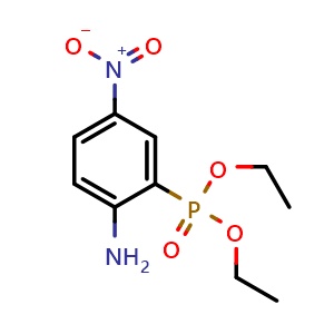 Chemical structure of Diethyl (2-amino-5-nitrophenyl)phosphonate , CAS 1126651-89-5, AChemBlock AD268173
