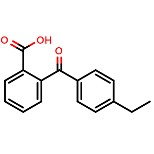 Chemical structure of 2-(Eethylbenzoyl)benzoic acid , CAS 1151-14-0, AChemBlock AD268177