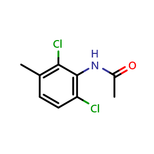 Chemical structure of N-(2,6-Dichloro-3-methylphenyl)acetamide , CAS 17700-55-9, AChemBlock AD268249