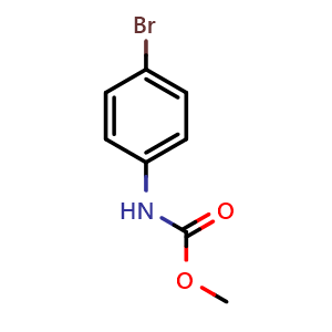 Chemical structure of Methyl N-(4-bromophenyl)carbamate , CAS 25203-36-5, AChemBlock AD268292