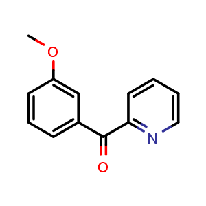 Chemical structure of 2-(3-methoxybenzoyl)pyridine , CAS 55030-49-4, AChemBlock AD268349