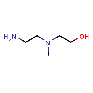 Chemical structure of 2-((2-Aminoethyl)(methyl)amino)ethanol , CAS 5753-50-4, AChemBlock AD268354