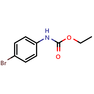 Chemical structure of Ethyl n-(4-bromophenyl)carbamate , CAS 7451-53-8, AChemBlock AD268373
