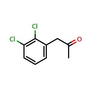 Chemical structure of 1-(2,3-dichlorophenyl)propan-2-one , CAS 102052-39-1, AChemBlock AD268413