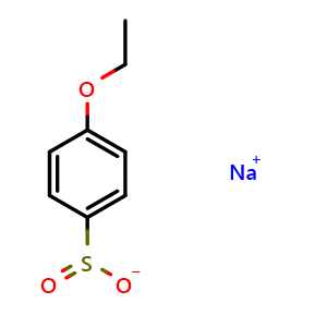 Chemical structure of Sodium 4-ethoxybenzene-1-sulfinate , CAS 111243-34-6, AChemBlock AD268418