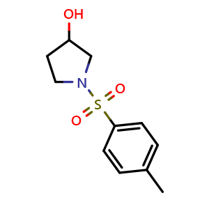 Chemical structure of 1-Tosyl-3-pyrrolidinol , CAS 170456-83-4, AChemBlock AD268441