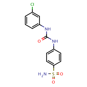 Chemical structure of 1-(3-Chlorophenyl)-3-(4-sulfamoylphenyl)urea , CAS 173550-70-4, AChemBlock AD268442