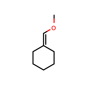 Chemical structure of (Methoxymethylene)cyclohexane , CAS 19096-89-0, AChemBlock AD268445