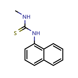 Chemical structure of 3-Methyl-1-(naphthalen-1-yl)thiourea , CAS 2740-98-9, AChemBlock AD268467