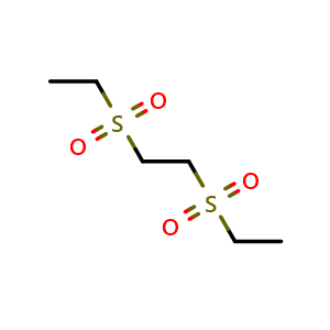 Chemical structure of 1,2-Bis(ethylsulfonyl)ethane , CAS 33976-39-5, AChemBlock AD268476