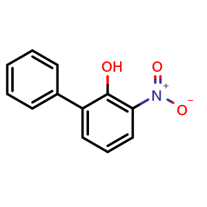 Chemical structure of 3-Nitrobiphenyl-2-ol , CAS 4291-30-9, AChemBlock AD268480