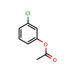 Chemical structure of 3-Chlorophenyl acetate , CAS 13031-39-5, AChemBlock AD268531