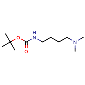 Chemical structure of tert-Butyl (4-(dimethylamino)butyl)carbamate , CAS 1466418-78-9, AChemBlock AD268536