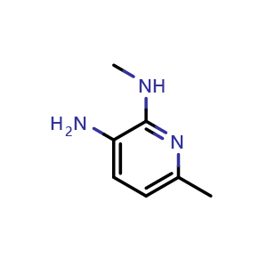 Chemical structure of N2,6-dimethylpyridine-2,3-diamine , CAS 155790-09-3, AChemBlock AD268538