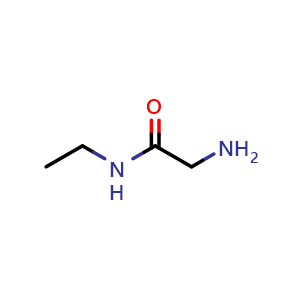 Chemical structure of 2-Amino-N-ethylacetamide , CAS 62029-79-2, AChemBlock AD268569