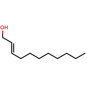 Chemical structure of trans-2-Undecen-1-ol , CAS 75039-84-8, AChemBlock AD268578