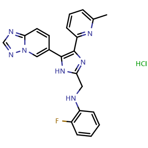 Chemical structure of Vactosertib Hydrochloride , CAS 1352610-25-3, AChemBlock AD268596
