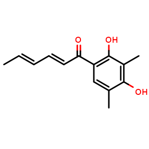 Chemical structure of Sorbicillin , CAS 79950-85-9, AChemBlock AD268598