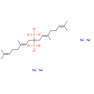 Chemical structure of Digeranyl bisphosphonate , CAS 878143-03-4, AChemBlock AD268608