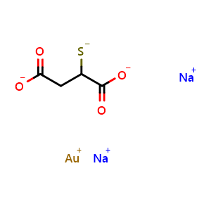Chemical structure of Aurothiomalate sodium , CAS 74916-57-7, AChemBlock AD268622