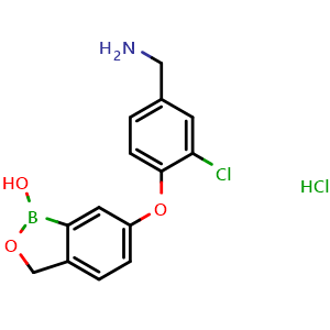 Chemical structure of AN3485 Hydrochloride , CAS 1213786-72-1, AChemBlock AD268637