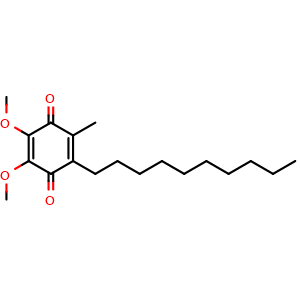 Chemical structure of Decylubiquinone , CAS 55486-00-5, AChemBlock AD268641