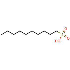 Chemical structure of 1-Decanesulfonic acid , CAS 20283-21-0, AChemBlock AD268647