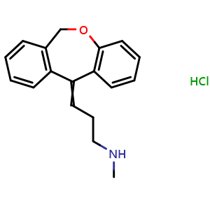 Chemical structure of Nordoxepin hydrochloride , CAS 2887-91-4, AChemBlock AD268656