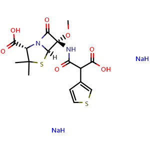 Chemical structure of Temocillin disodium , CAS 61545-06-0, AChemBlock AD268666